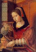 Jan van Hemessen Woman Weighing Gold, also called Woman Holding a Balance Germany oil painting artist